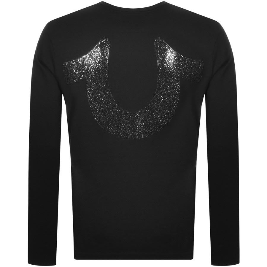 Alternative Image for ProductTrue Religion R Stones Long Sleeve T Shirt Black2